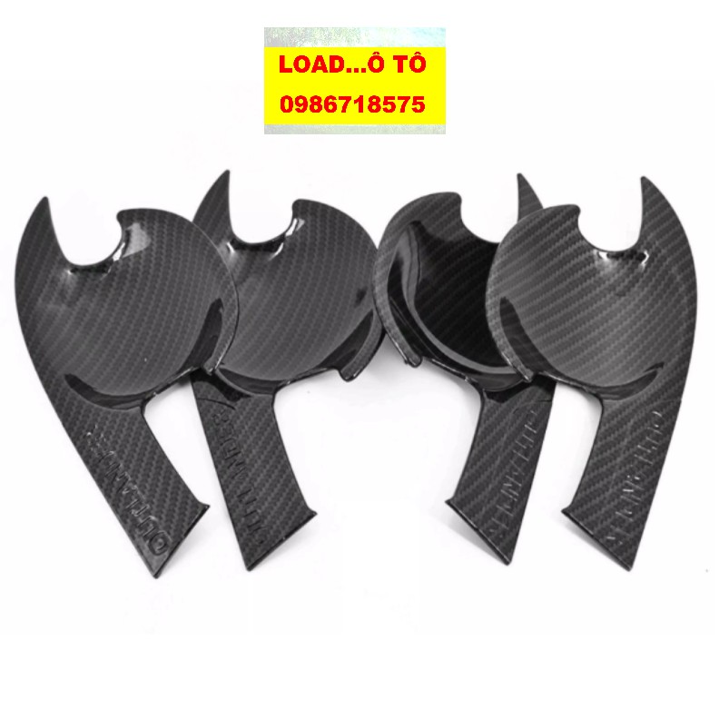 Ốp Tay Nắm, Hõm Cửa Xe Mitsubishi Outlander 2022-2018 Mẫu Carbon Cao Cấp Nhất Thị Trường