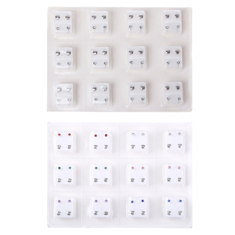 12 Đôi Bông Tai Kim Loại Đơn Giản Cho Nữ