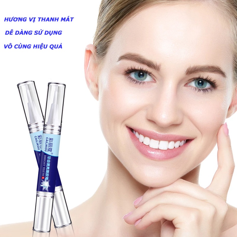 Bút Tẩy Trắng Răng CaiLiKou Khử Mùi Hôi Miệng Làm Sạch Răng Tẩy Vết Ố Răng