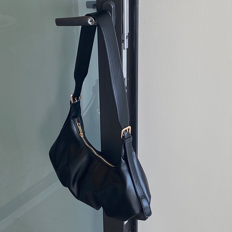 Túi đeo chéo vai mềm đơn giản phong cách retro cho nữ