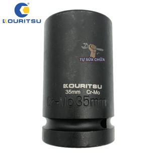 Đầu khẩu tuýp dài 1 inch 35mm Kouritsu thép Cr-Mo siêu cứng