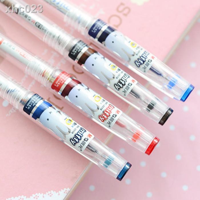 Bút Bi☊Bút Mực Gel Ngòi 0.38 MF2018 In Họa Tiết Thỏ Miffy Hoạt Hình Sáng Tạo
