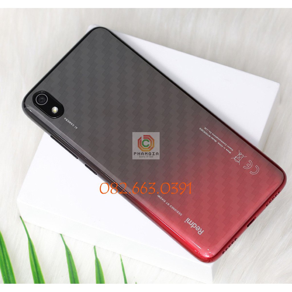 Miếng dán mặt lưng skin carbon Xiaomi Redmi 7/7A