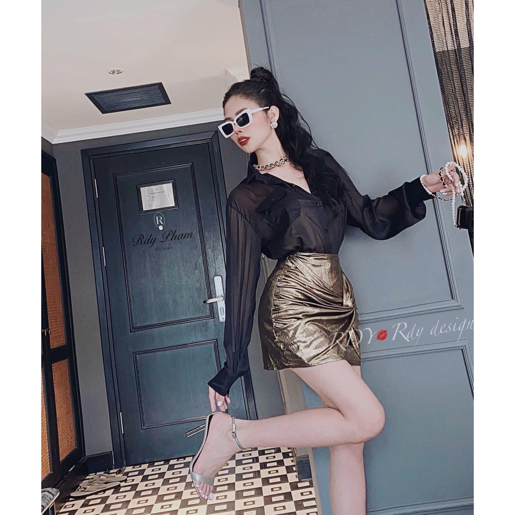 Váy nhũ kim tuyến cực xinh cho các nàng đi tiệc