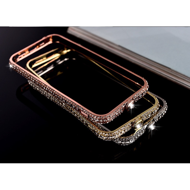 Ốp Lưng Khung Kim Loại Đính Đá Hình Nữ Thần Cho iphone7 6S 6Plus
