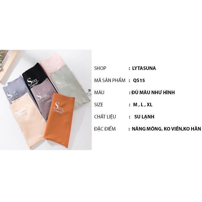 Quần lót đúc su cạp cao, gen bụng, nâng mông, ko đường may,không viền kháng khuẩn QS15 | BigBuy360 - bigbuy360.vn