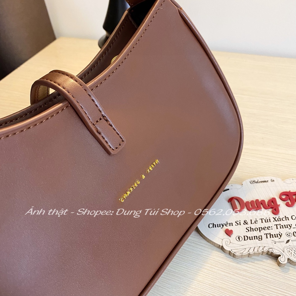 Túi nữ kẹp nách khóa hít có dây kéo size 23 CK2-20151158 đủ màu