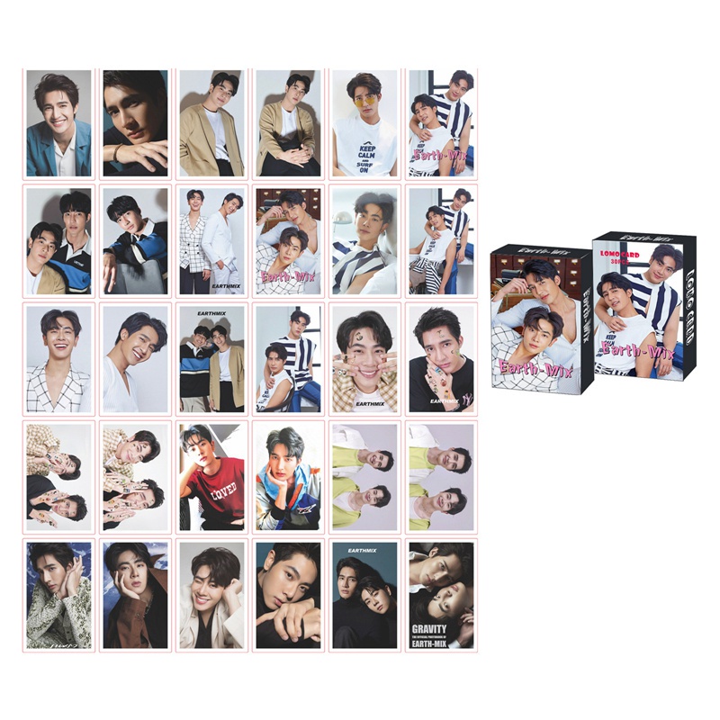 Hộp 30 thẻ ảnh lomo hình thành viên nhóm nhạc Win Mewgulf EN OF LOVE Taynew YINWAR