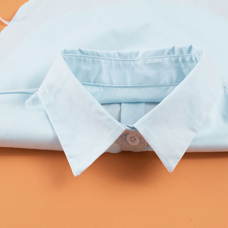 Cổ Áo Sơ Mi Giả Bằng Cotton Màu Sắc Đơn Giản Thời Trang Cho Nữ | BigBuy360 - bigbuy360.vn