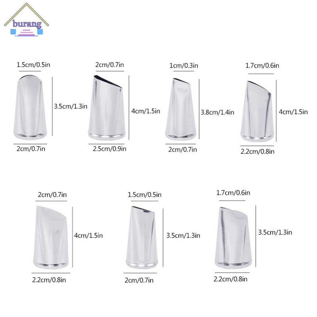Set 7 Đầu Trang Trí Kem Cho Bánh Tiện Dụng Chất Lượng Cao