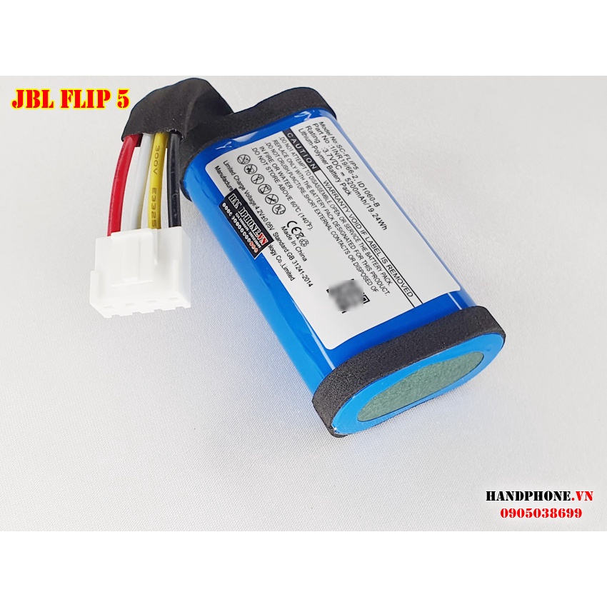 Pin 1INR19/66-2 ID1060-B cho Loa Bluetooth JBL Flip 5 dung lượng cao