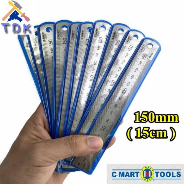 Combo 10 thước kẻ 15cm C-Mart D0019-150