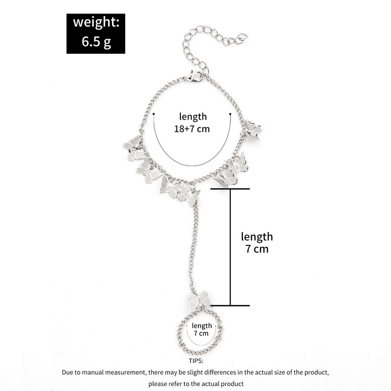 Nhẫn RINHOO FRIENDSHIP thiết kế phối bướm kiểu dáng độc đáo phong cách hip hop cho nữ