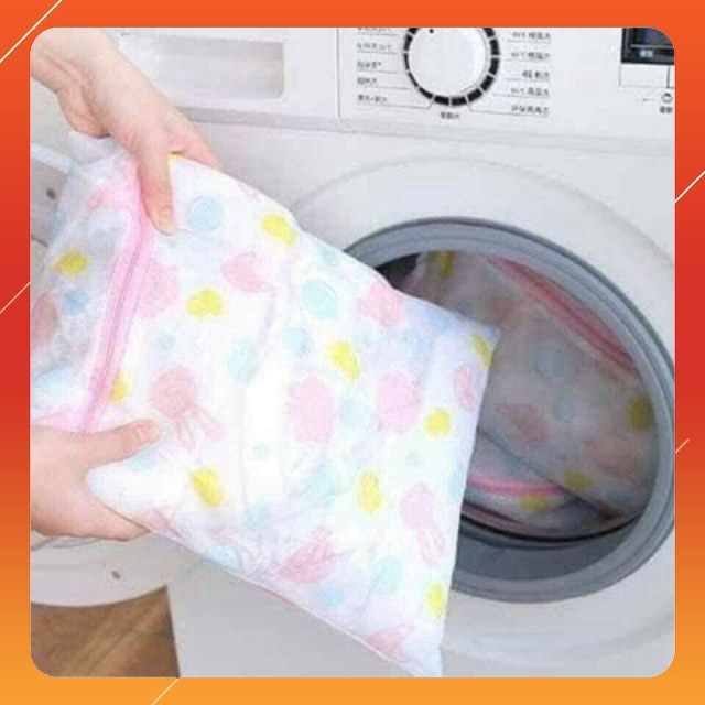 Set Túi Giặt Hoa Văn Dày Dặn 5 Chi Tiết
