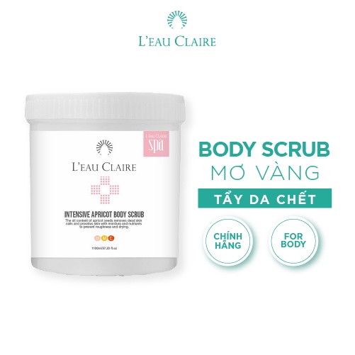 Tẩy tế bào chết body L'eau Claire Intensive Apricot Body Scrub 1100ml