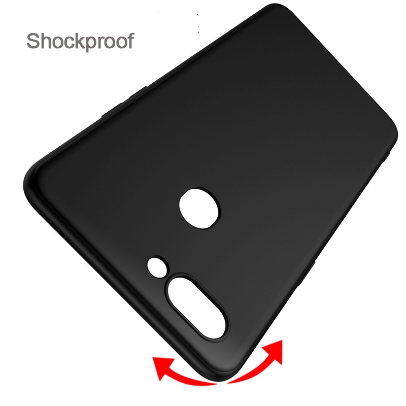 Ốp điện thoại mềm nhám màu đen cho OPPO K1 R15X A7 A5 A3 A3S R17 Pro R11S R11 R9 R9S R7 Plus R7S F11 Pro