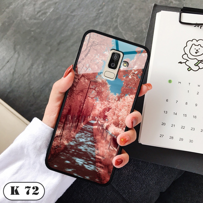 Ốp lưng Samsung Galaxy J8  - Lưng kính 3D