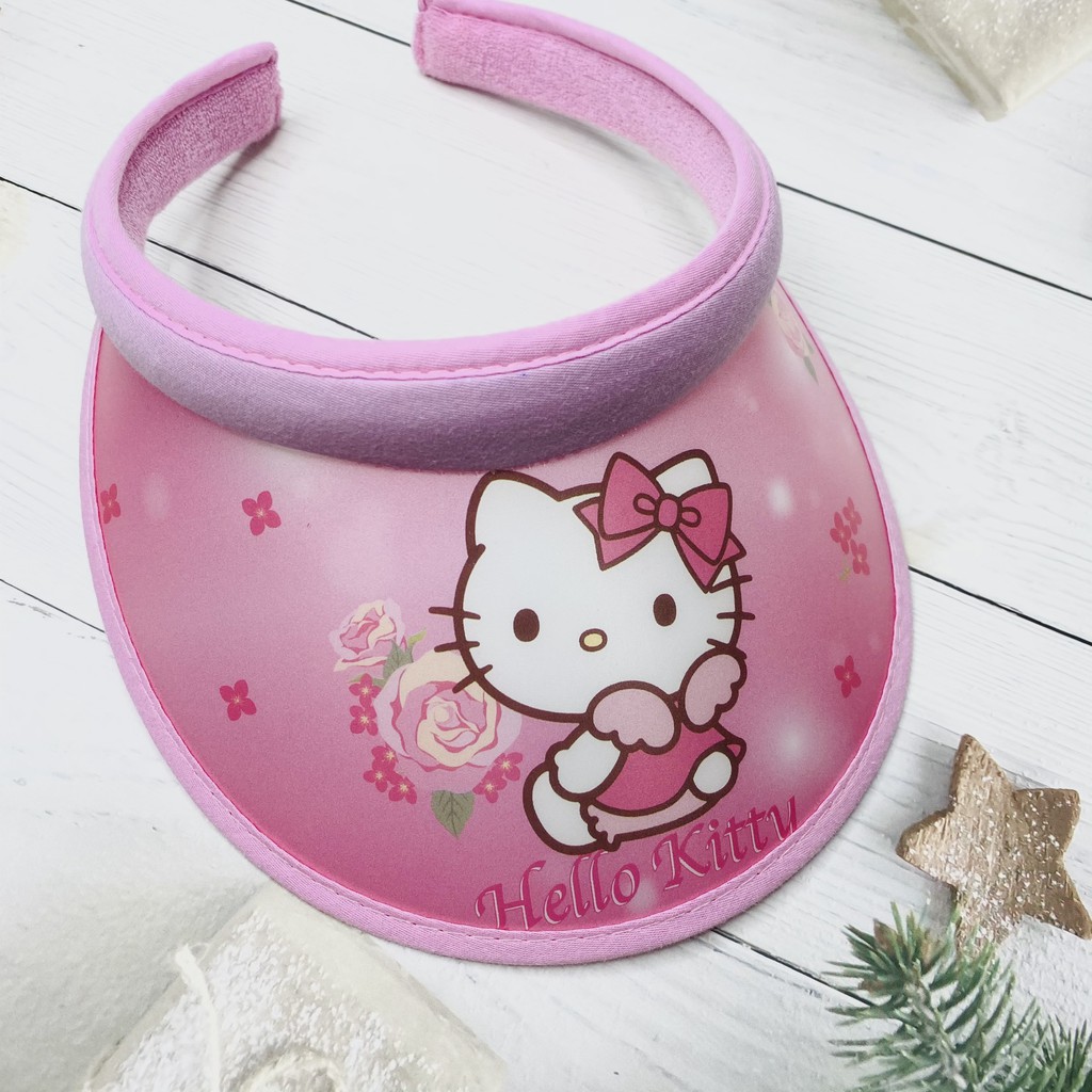 Mũ nửa đầu cho bé in hình mèo hello kitty đáng yêu, cực sành điệu