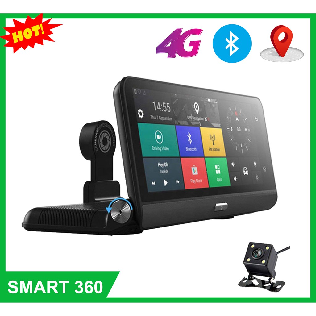CHÍNH HÃNG FREE SHIP Camera hành trình M394G đặt taplo 8inch 4G GPS WIFI điều khiển giọng nói | BigBuy360 - bigbuy360.vn