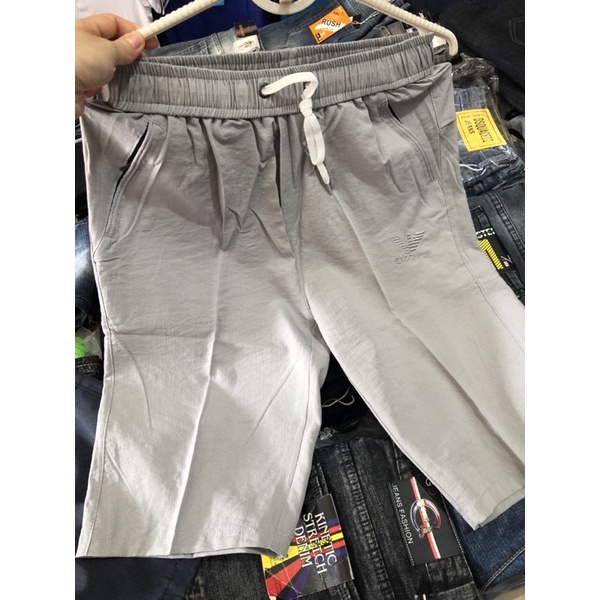 Quần Ngố Đũi , Quần Short Đũi Cho Nam , Cạp Chun Co Giãn Hàng Đẹp