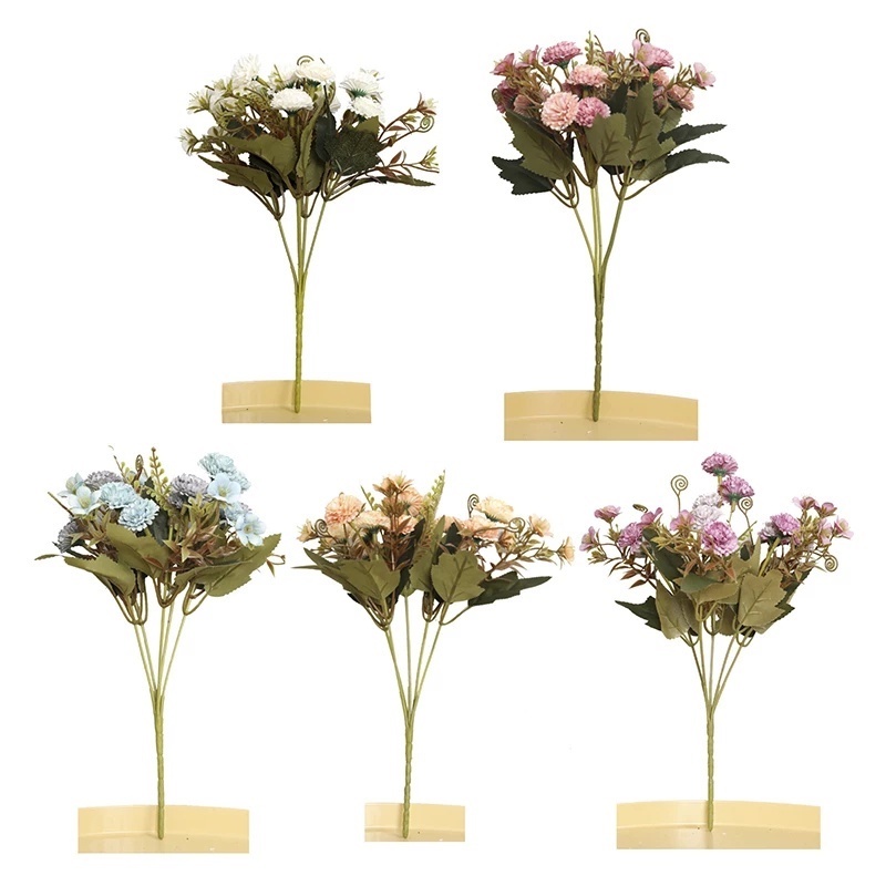 Bó Hoa Cẩm Chướng Giả Bằng Lụa 30CM Dùng Trang Trí Phòng Khách/Văn Phòng