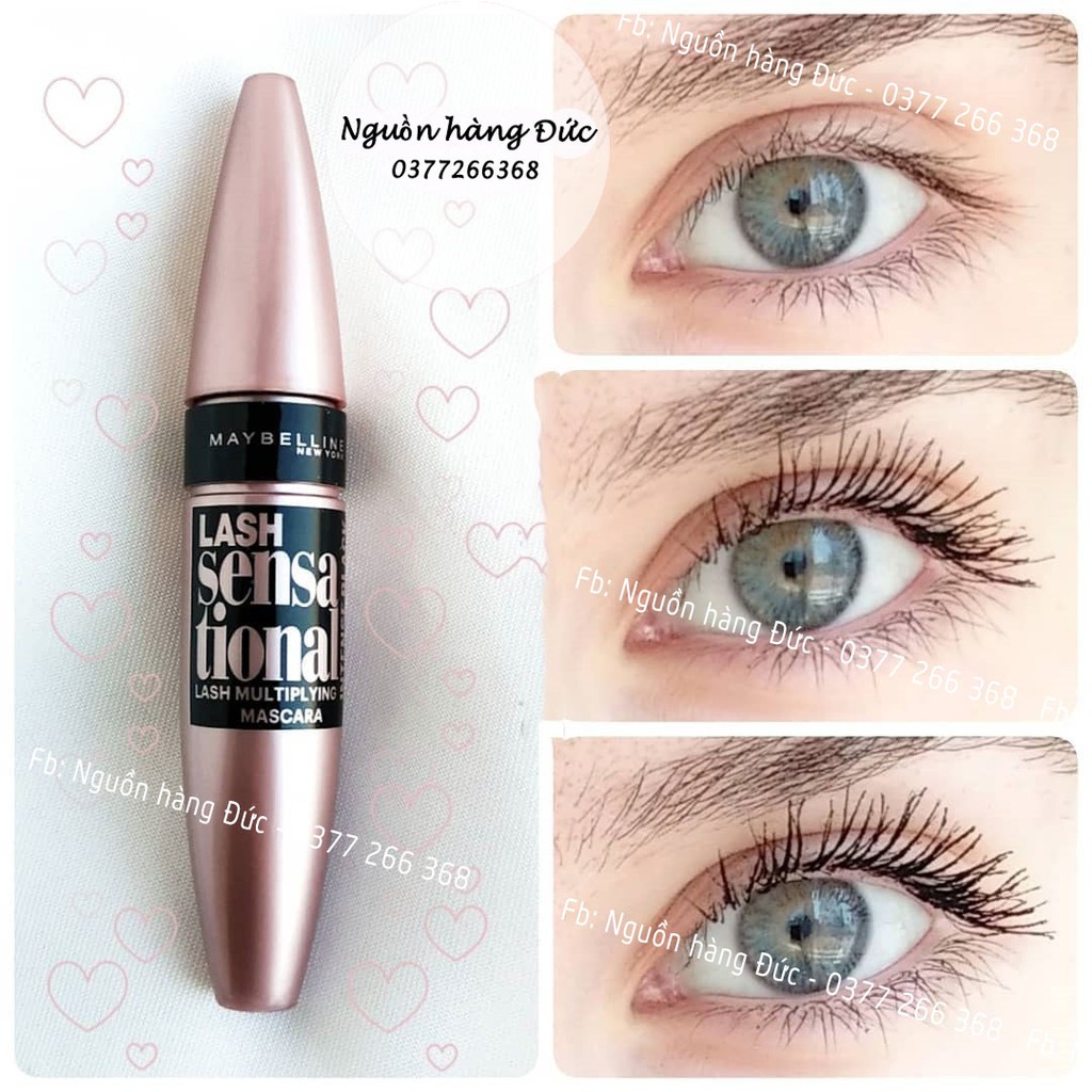 Mascara Maybelline [Chip + Bill siêu thị]- chuốt mi Maybellin - Nguồn hàng Đức