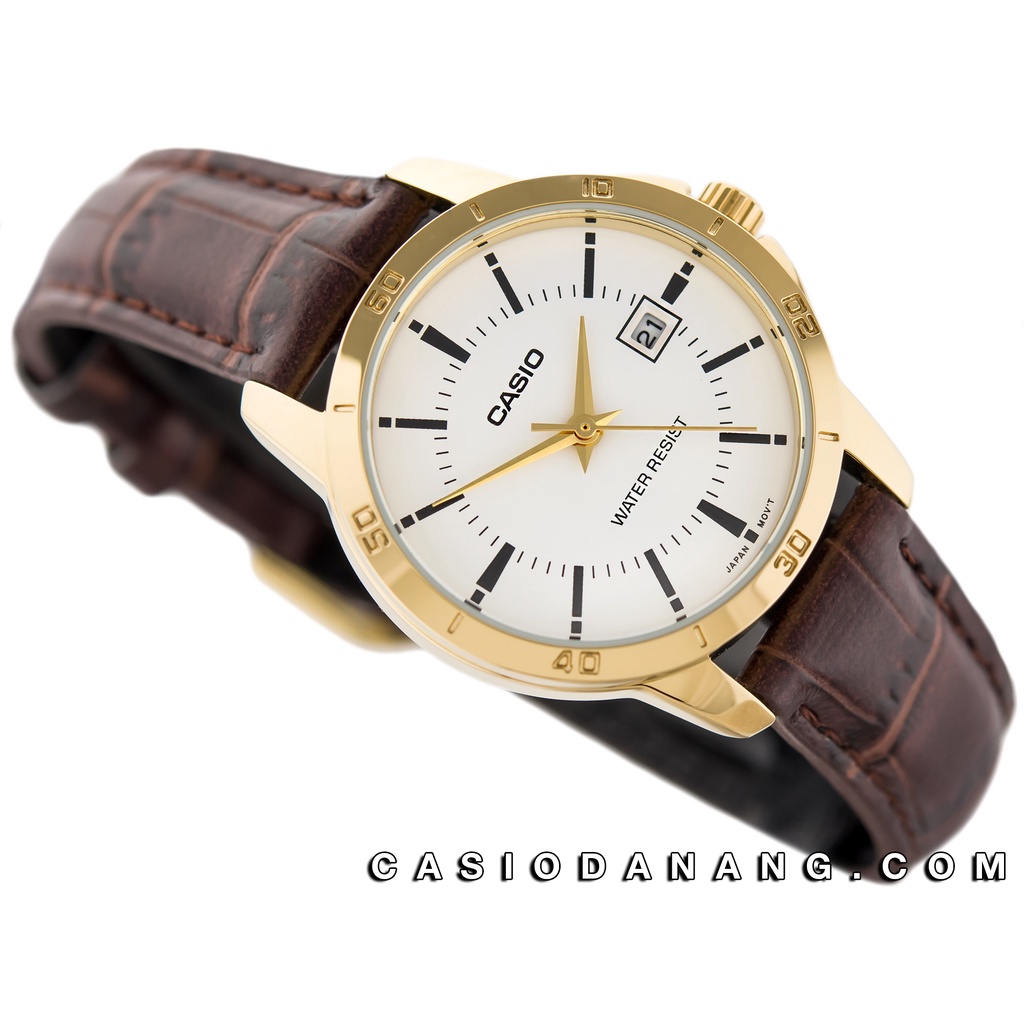 Đồng hồ nữ dây da Casio chính hãng Anh Khuê LTP-V004GL-7AUDF (30mm)