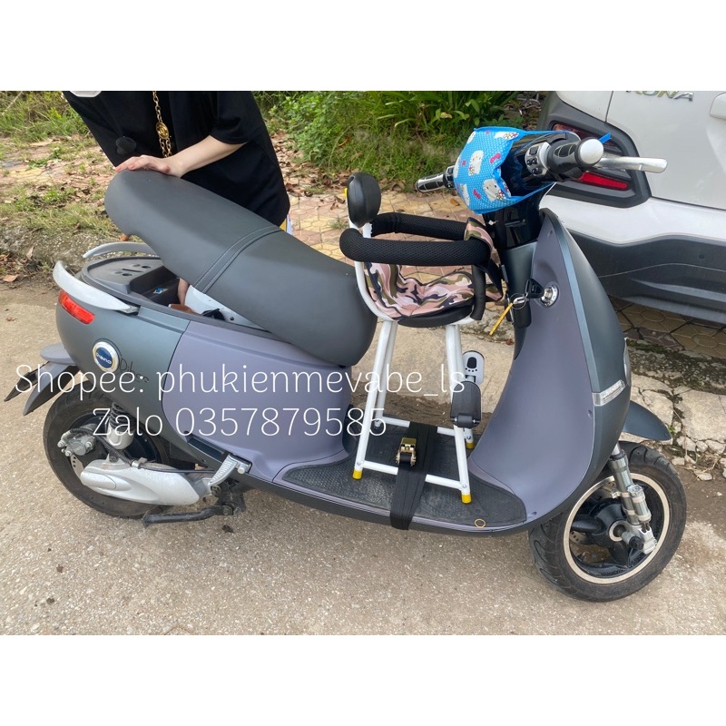 TD01-Ghế ngồi xe máy đa năng bán chạy cho bé (được chọn màu gối)