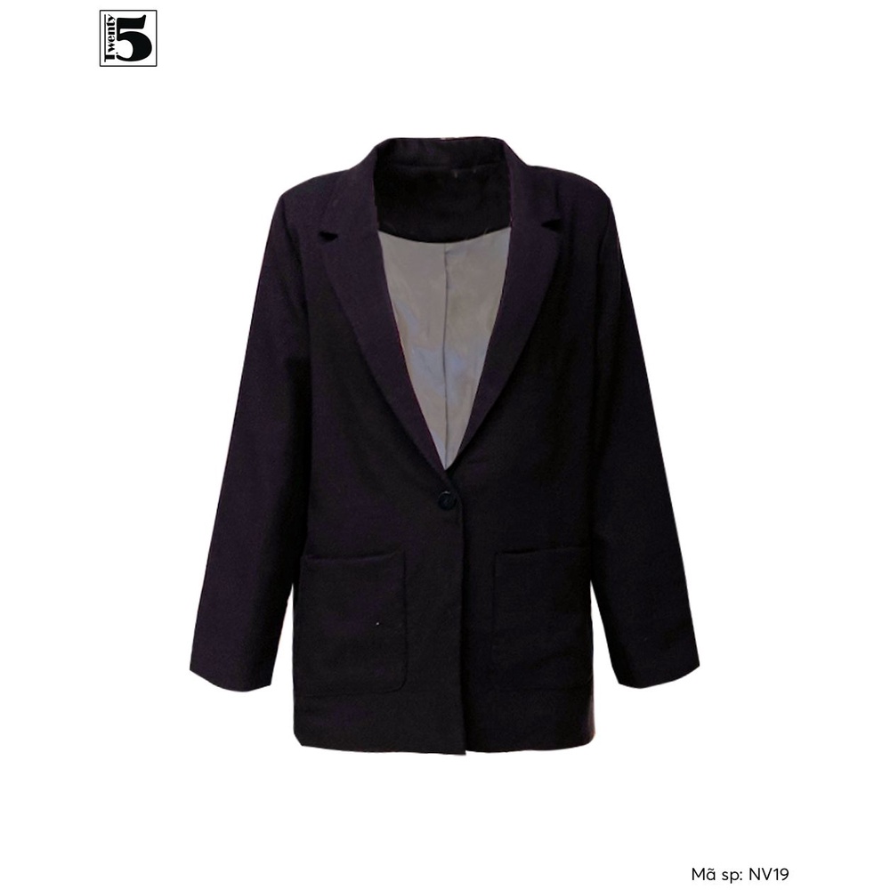 Áo vest nữ một cúc túi ốp Twentyfive NV19