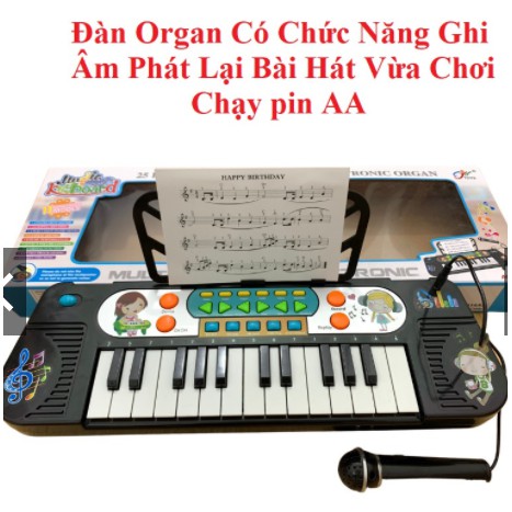 Đồ Chơi Đàn Organ Có Micro Đa Dạng Bài Hát Và Giai Điệu Cho Bé Tập Đàn Hát Làm Ca Sĩ