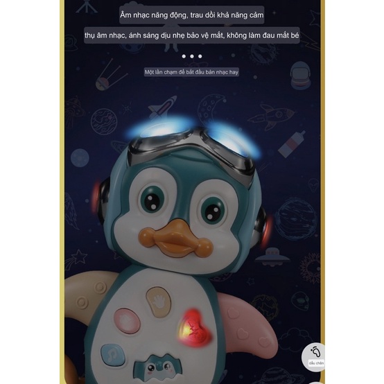 Đồ chơi chim cánh cụt nhảy múa phát nhạc điện tử cho bé