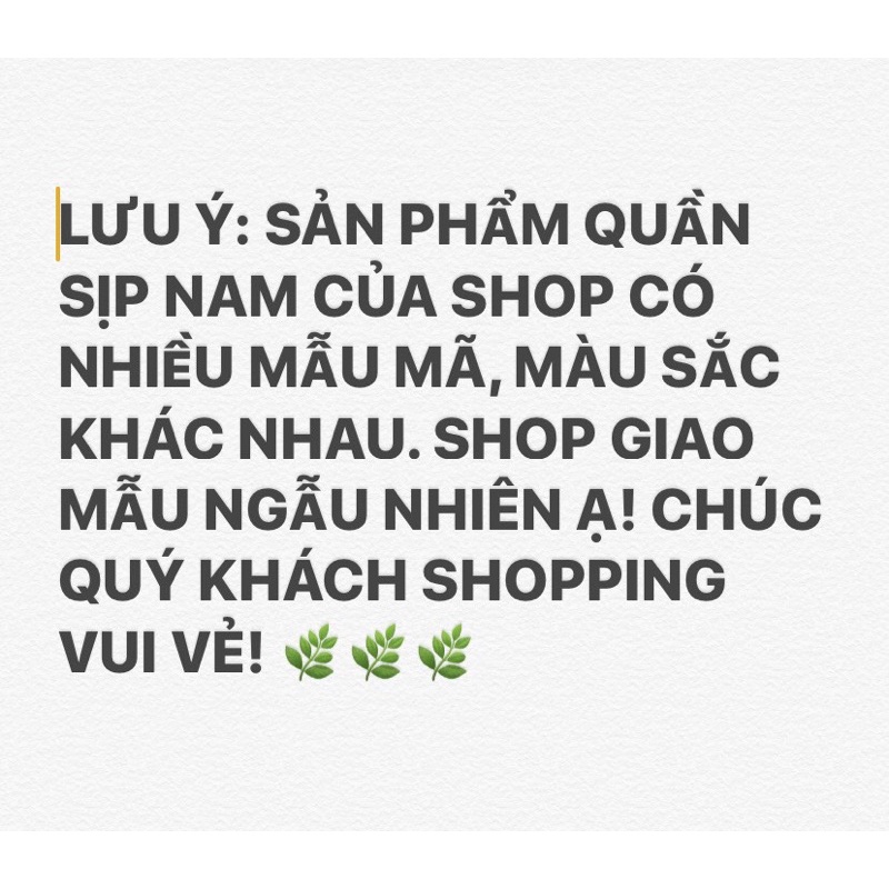 [GIÁ HỦY DIỆT] Set 5-10 quần sịp đùi nam, quần lót nam TH STORE