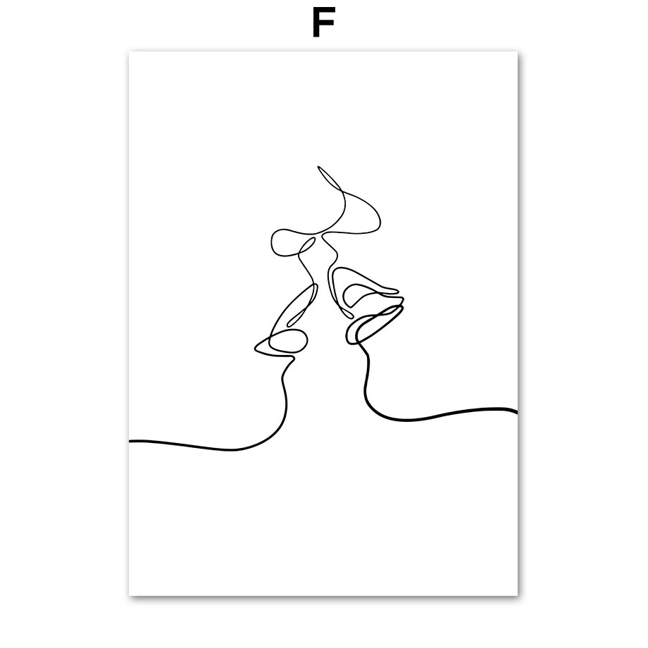 Tranh Vải Bạt Treo Tường In Hình Cô Gái Trừu Tượng Trang Trí Phòng Khách Phong Cách Bắc Âu