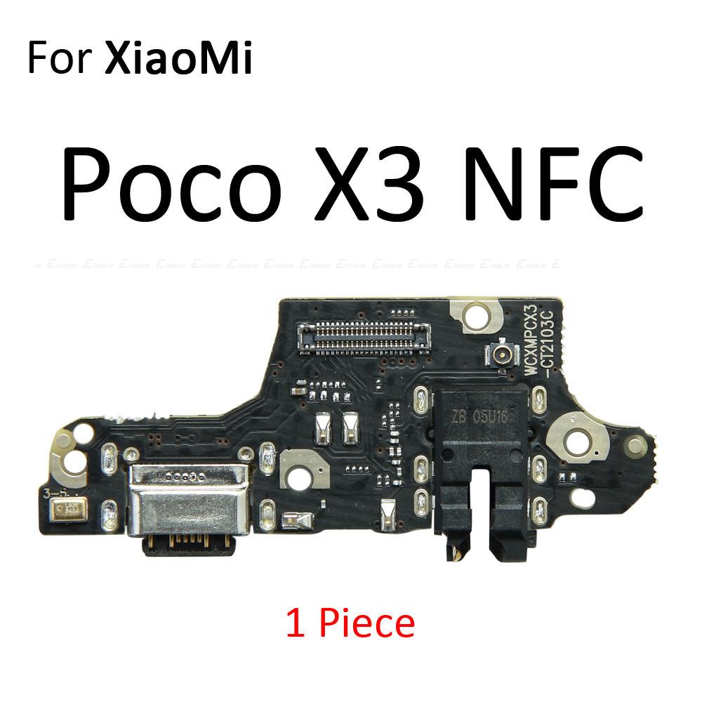 Bảng Mạch Cổng Sạc USB Kèm Dây Cáp Mic Chuyên Dụng Cho Xiaomi PocoPhone Poco C3 F1 F2 F3 X2 X3 NFC M2 M3 M4 X4 Pro F4 M5s