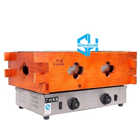 Nồi lẩu oden 18 ngăn bán lẩu ly Nhật Bản - nồi bán xiên que nhúng lẩu quầy thức ăn nhanh dùng điện 220V