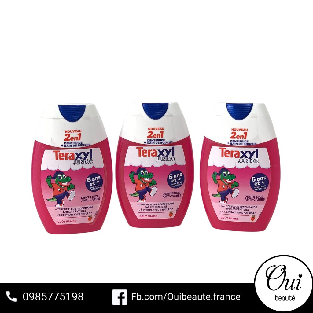 Kem đánh răng trẻ em 2en1 Teraxyl Junior 75ml Ouibeaute