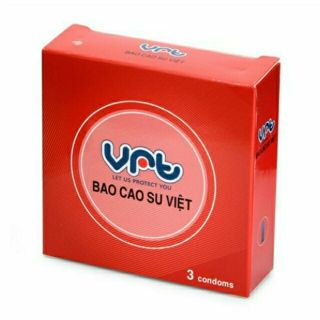 Bao cao su vrt dâu - hộp 3 chiếc