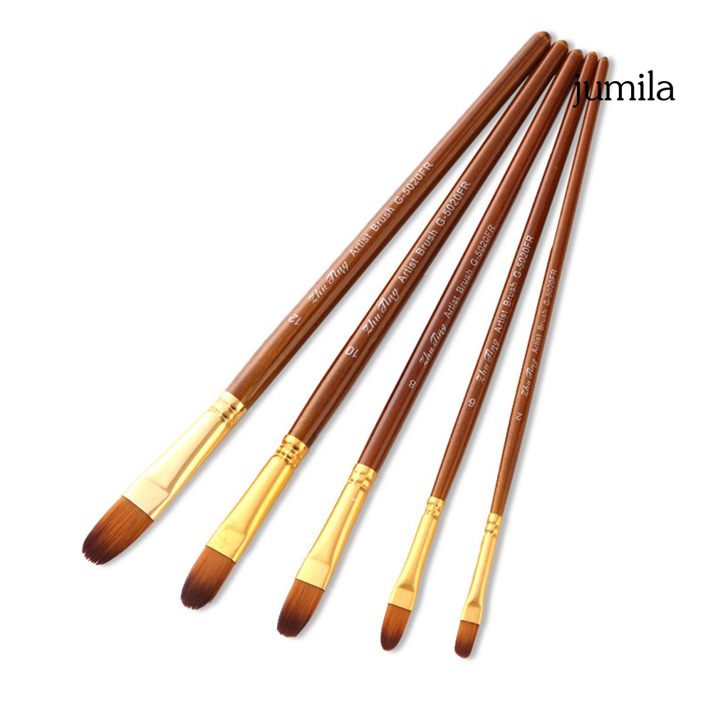 Set 5 Cọ Vẽ Màu Nước Chuyên Nghiệp