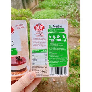 Bột agar làm thạch cho bé- hữu cơ Ruf Đức 3/2023