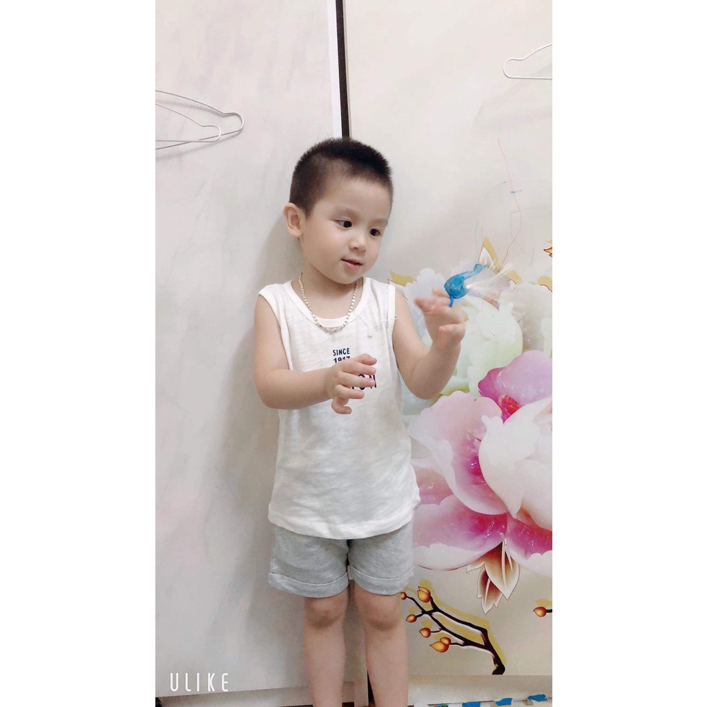 Áo ba lỗ bé trai, áo ba lỗ trẻ em cao cấp đa sắc màu mặc đi chơi cho Bé (5-24kg)- Royal KIDS