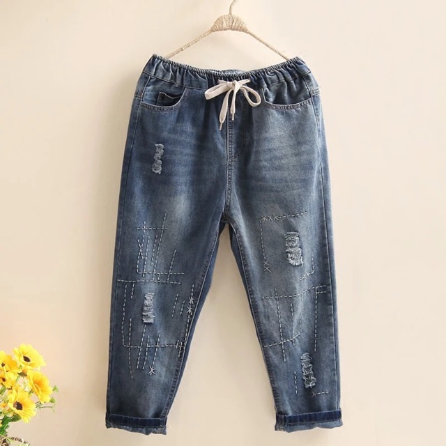 Quần bò big size vải mềm và mát