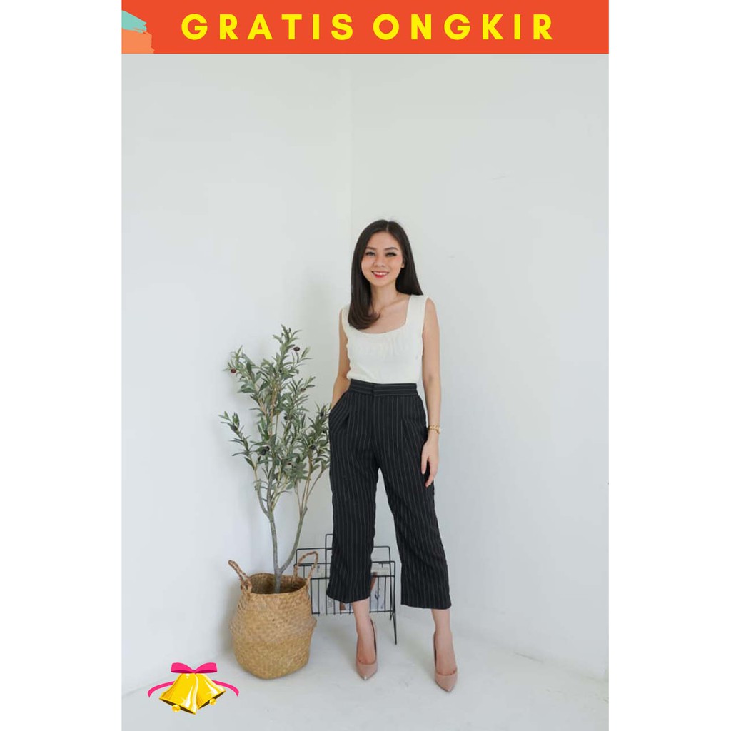 Quần Cotton Kẻ Sọc Thời Trang Cho Nữ (Sf - C 2173) | BigBuy360 - bigbuy360.vn