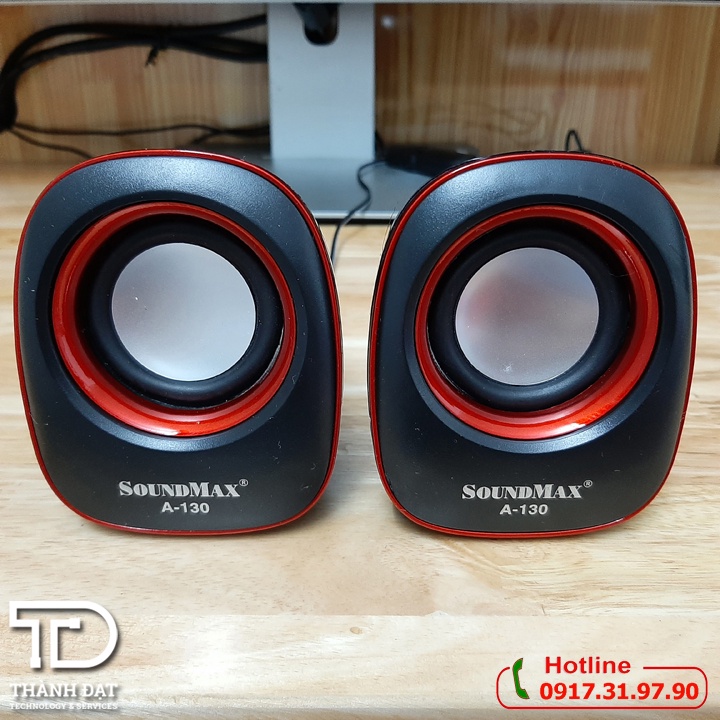 Loa máy tính mini cổng usb dùng cho máy tính, laptop - Sound max A130