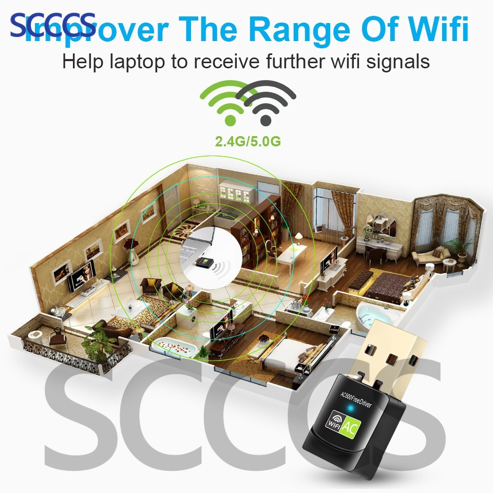 Usb Thu Phát Wifi Bluetooth 2 Trong 1 600mbps 2.4g | BigBuy360 - bigbuy360.vn