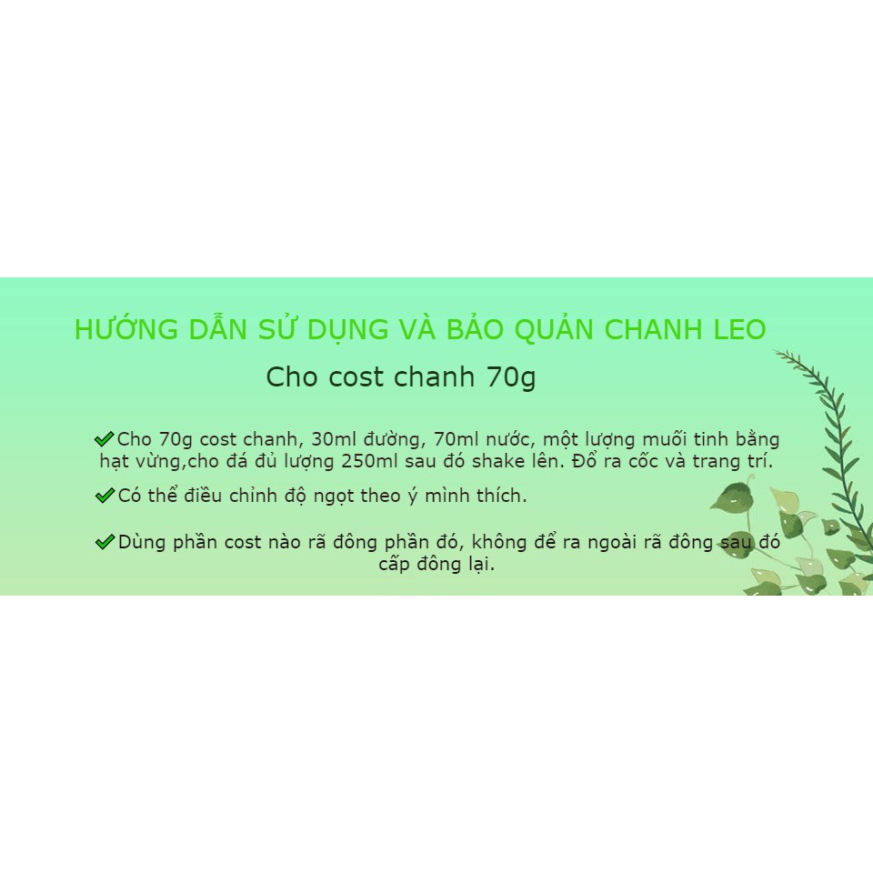Chanh dây chia cost sẵn cho quán🍋FREE SHIP🍋tiện lợi, dễ quản lí