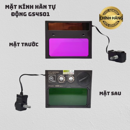 Kính điện tử mặt nạ hàn GS4501 WH4001 có thể tháo pin