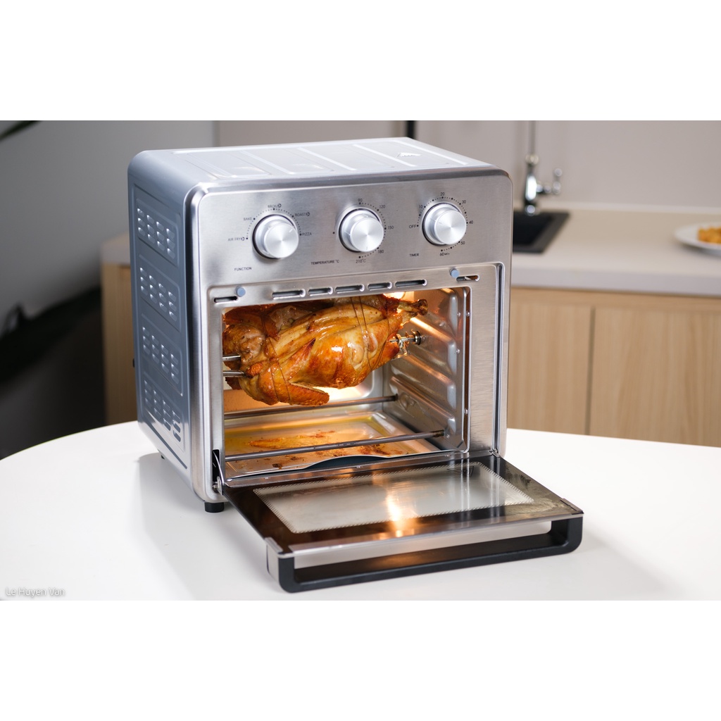 Nồi chiên không dầu chính hãng 15L CRENOT Foodie F15 cỡ lớn nóng 2 chiều lò chiên 15 lít bếp nướng to 8L 10L 12L 18L 23L