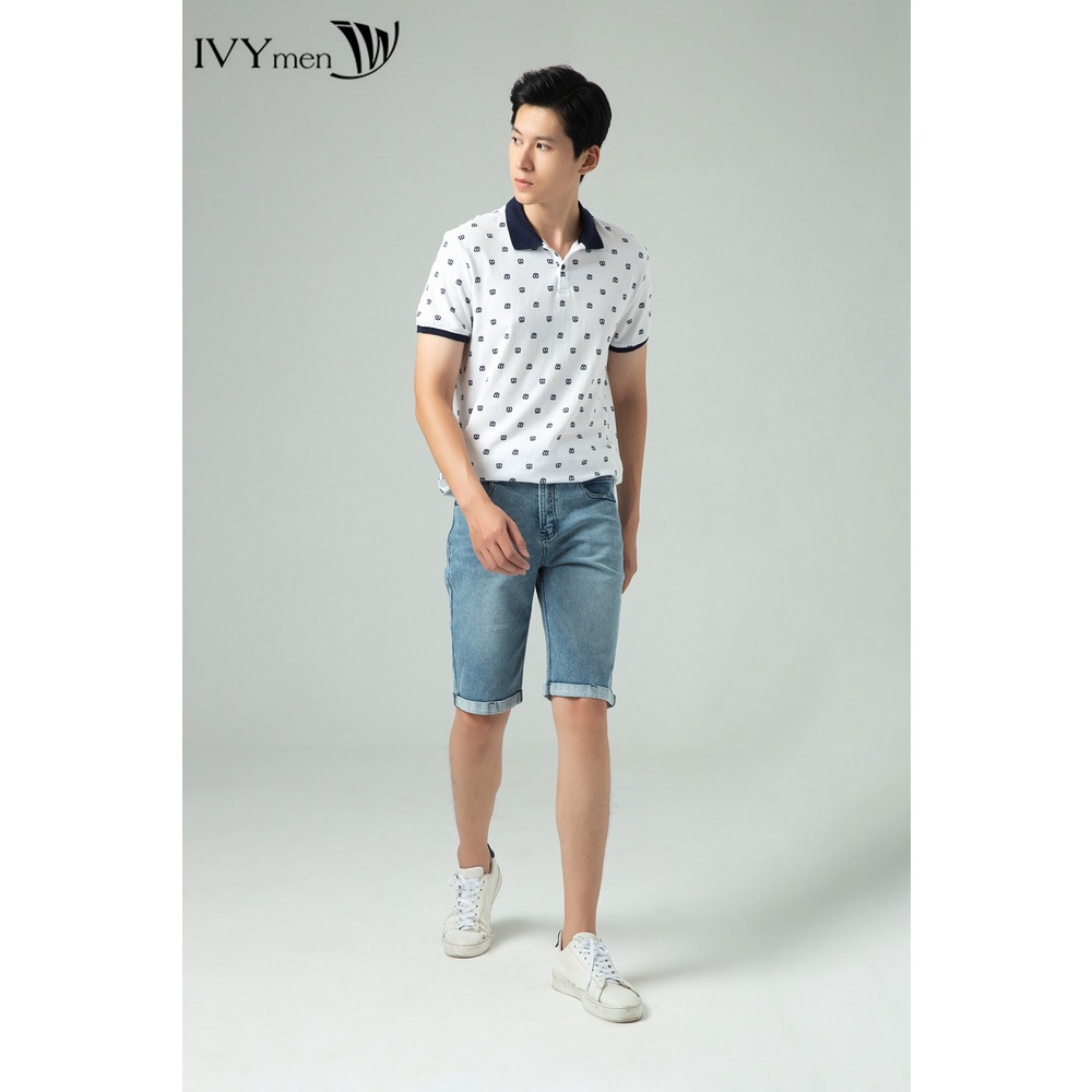 [NHẬP WABRTL5 GIẢM 10% TỐI ĐA 50K ĐH 250K ]Áo polo nam họa tiết IVY moda MS 57E2301
