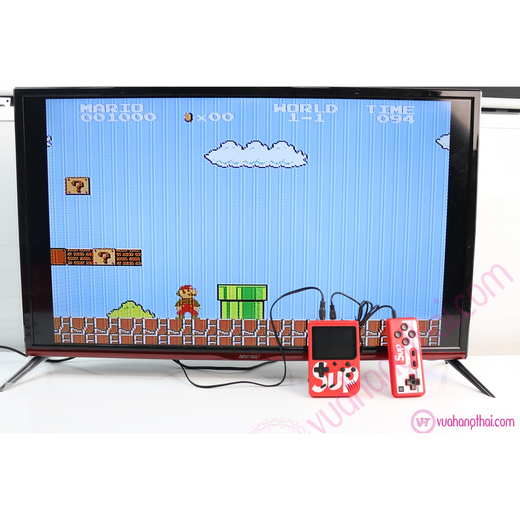 Máy chơi game sup cầm tay 400 in 1 - 2 người chơi, game huyền thoại Contra, Natra, Xe Tăng, Ninja, Super mario