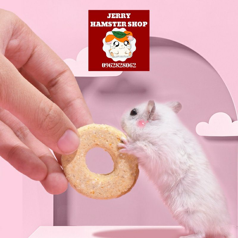 [Yee]Bánh quy tròn Donut cho hamster